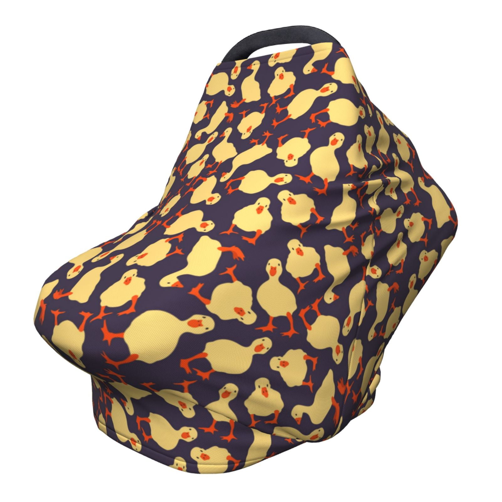 Fotbe Cute Small Farm Birds Pattern Car Seat Covers for Babies, Nursing Breastfeeding Cover Infant Carseat Canopy, Soft Stretchy Carrier Cover