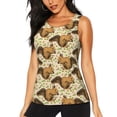 thumbnail image 1 of Fotbe Cute Squirrel with Green Leaves Womens Loose Fit Casual Flowy Slim-Fit Tank Tops Athletic Round Neck Trendy Sleeveless Summer Tops for Gym and Yoga-XX-Large, 1 of 7