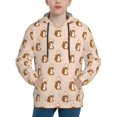 thumbnail image 1 of Fotbe Cute Squirrel Pattern Youth Pullover Hooded Sweatshirt, Boys Hoodie, Kangaroo Pocket Hoodie for Kids Girls -X-Large, 1 of 6