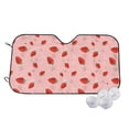 thumbnail image 1 of Fotbe Cute Strawberry C Car Windshield Sunshade | Sun Visor Protector Front Window Shade, Keeps Out UV Rays, Keeps Your Vehicle Cool-Small, 1 of 7
