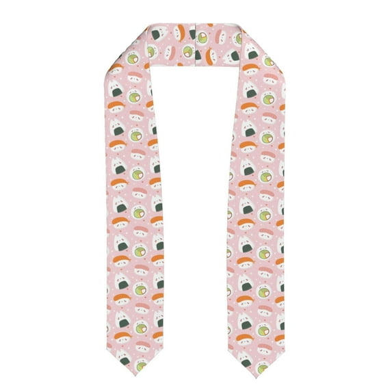 Fotbe Cute Sushi Printed Class of 2024 Graduation Stole