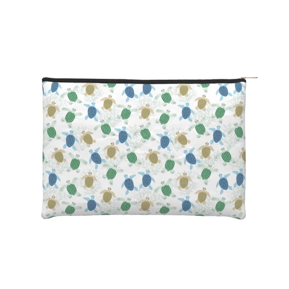 Fotbe Cute Turtle Reusable Cosmetic Bag Makeup Bag for Women Large Travel Cosmetic Pouch Girls' Make Up Organizer