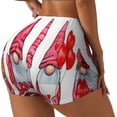thumbnail image 1 of Fotbe Cute Valentine's Gnomes Seamless Shorts, Womens Workout Shorts High Waist Stretch Booty Short for Gym/Yoga/Running/Biking-XX-Large-Medium, 1 of 8