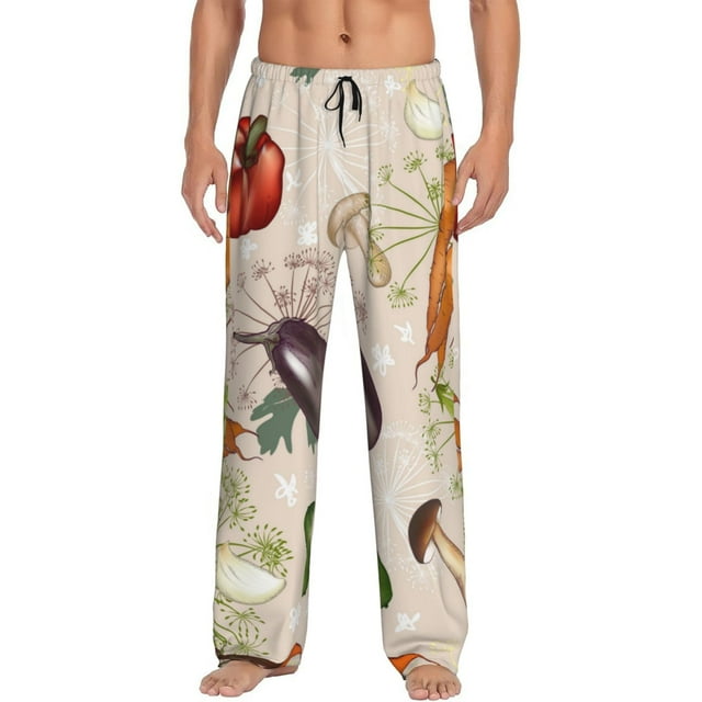 Fotbe Cute Vegetables Men's Pajama Pants,Sleepwear Pants,Pj Bottoms ...