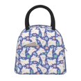 thumbnail image 1 of Fotbe Cute White Rabbit Pattern Lunch Bag, Insulated Lunch Box, Small Leakproof Cooler Food Lunch Containers Reusable High Capacity Lunch Tote Bags for Work, Travel, Outdoor, 1 of 6