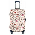 thumbnail image 1 of Fotbe Dachshund And Eiffel Tower Luggage Cover Protector,Suitcase Protector,Scratch and Dirt Resistant,Fits 18-32 Inch Luggage-Medium, 1 of 9
