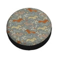thumbnail image 1 of Fotbe Dachshund Dog Bird Spare Tire Cover Thickening Universal Fit for Jeep, Trailer, RV, SUV, Truck, Tough Tire Wheel Soft Cover-17 inch, 1 of 8