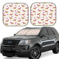 thumbnail image 1 of Fotbe Dachshund Dog Puppy 2-Piece Car Windshield Sun Shade | Sun Blocker for Car Windshield | Foldable Automotive Interior Accessories for Sun Protection-Large, 1 of 7