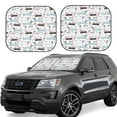 thumbnail image 1 of Fotbe Dachshund Dog Puppy 2-Piece Car Windshield Sun Shade | Sun Blocker for Car Windshield | Foldable Automotive Interior Accessories for Sun Protection-Small, 1 of 7