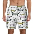 thumbnail image 1 of Fotbe Dachshund Dog Puppy Men’s Swim Trunks Quick Dry Swim Shorts Board Shorts with Mesh Lining-Medium, 1 of 9