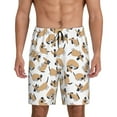 thumbnail image 1 of Fotbe Dachshund Dog Puppy Pajama Shorts for Men, Men's Pajama Bottoms, Sleepwear,Short Pajama Pants-4X-Large, 1 of 9