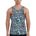thumbnail image 1 of Fotbe Dachshund Dog Puppy Pattern Men's Quick Dry Workout Tank Top Gym Muscle Tee Fitness Bodybuilding Sleeveless T Shirt Breathable Workout Shirt-XX-Large, 1 of 9