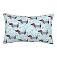 thumbnail image 1 of Fotbe Dachshund Dog Puppy Pillow Cases - Envelope Closure - Luxury, Extra Soft, Cooling Pillow Covers - Wrinkle, Fade, Stain Resistant-14"x20", 1 of 8
