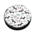 thumbnail image 1 of Fotbe Dachshund Dog Puppy Spare Tire Cover Thickening Universal Fit for Jeep, Trailer, RV, SUV, Truck, Tough Tire Wheel Soft Cover-15 inch, 1 of 8