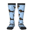 thumbnail image 1 of Fotbe Dachshund Dog print Women's Men's Novelty Crew Socks Cotton Socks Knee High Socks for Walking,Running,Nurses,Pregnancy, 1 of 8