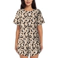 thumbnail image 1 of Fotbe Dachshund Print Pajama Set for Women 2 Piece Loungewear Short Sleeve Tops and Shorts Set Soft Sleepwear-3X-Large, 1 of 7