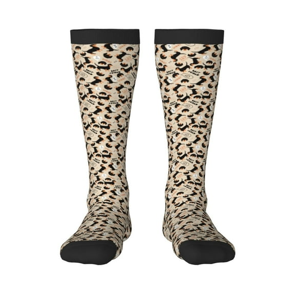 Fotbe Dachshund print Women's Men's Novelty Crew Socks Cotton Socks Knee High Socks for Walking,Running,Nurses,Pregnancy