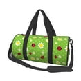 Fotbe Daisies And Ladybugs Pattern Foldable Sports Gym Bag with Wet Dry