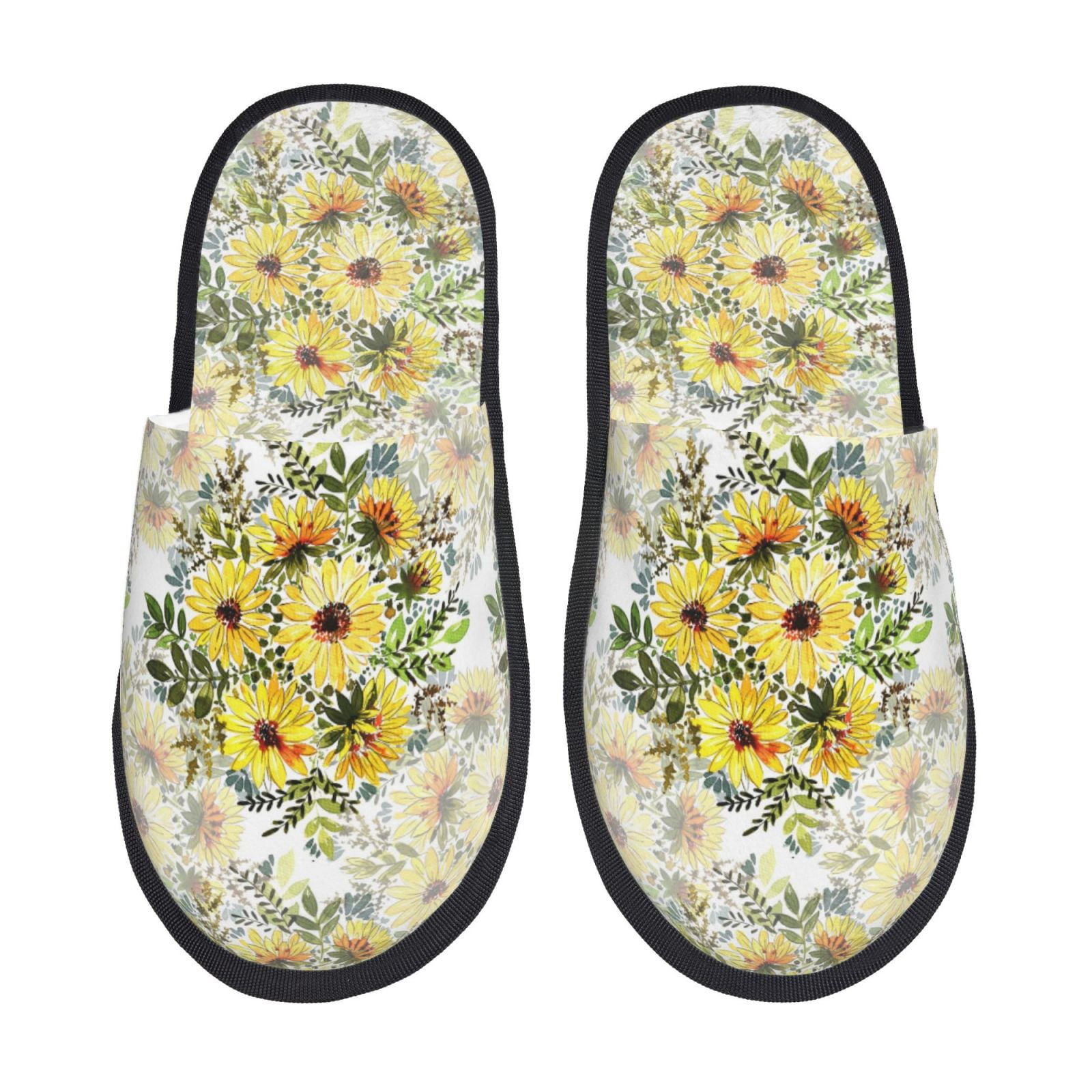 Cute Colorful Daisy Pattern Print Premium Home Slippers main image 0