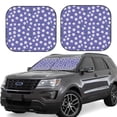 thumbnail image 1 of Fotbe Daisies Flowers 2-Piece Car Windshield Sun Shade | Sun Blocker for Car Windshield | Foldable Automotive Interior Accessories for Sun Protection-Large, 1 of 7