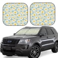 thumbnail image 1 of Fotbe Daisies Flowers 2-Piece Car Windshield Sun Shade | Sun Blocker for Car Windshield | Foldable Automotive Interior Accessories for Sun Protection-Small, 1 of 7