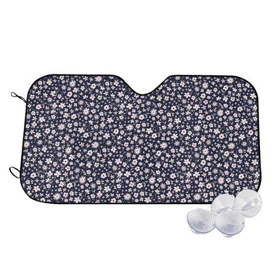Fotbe Daisies Flowers Car Windshield Sunshade | Sun Visor Protector Front Window Shade, Keeps Out UV Rays, Keeps Your Vehicle Cool-Small