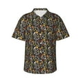 thumbnail image 1 of Fotbe Daisies Flowers Hawaiian Shirt for Men Unisex Summer Beach Casual Short Sleeve Cotton Linen Button Down Shirts-Medium, 1 of 9