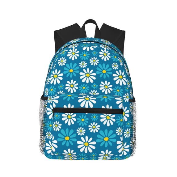 Fotbe Daisies Flowers Lightweight Casual Laptop Backpack for Men and Women, Daily use Waterproof backpack, Backpack for College