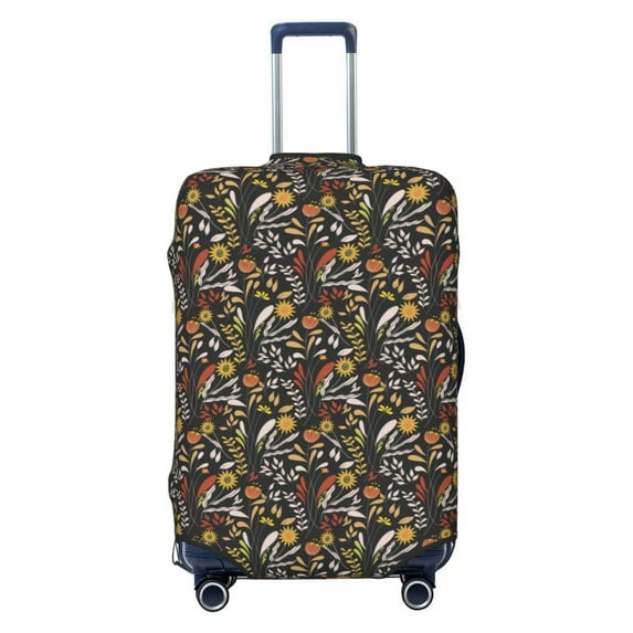 Fotbe Daisies Flowers Luggage Cover Protector,Suitcase Protector,Scratch and Dirt Resistant,Fits 18-32 Inch Luggage-Small