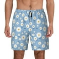 thumbnail image 1 of Fotbe Daisies Flowers Men’s Swim Trunks Quick Dry Swim Shorts Board Shorts with Mesh Lining-Medium, 1 of 9