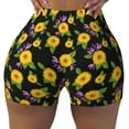 thumbnail image 1 of Fotbe Daisies Flowers Seamless Shorts, Womens Workout Shorts High Waist Stretch Booty Short for Gym/Yoga/Running/Biking-, 1 of 9