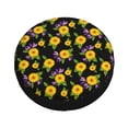 thumbnail image 1 of Fotbe Daisies Flowers Spare Tire Cover Thickening Universal Fit for Jeep, Trailer, RV, SUV, Truck, Tough Tire Wheel Soft Cover-16 inch, 1 of 8