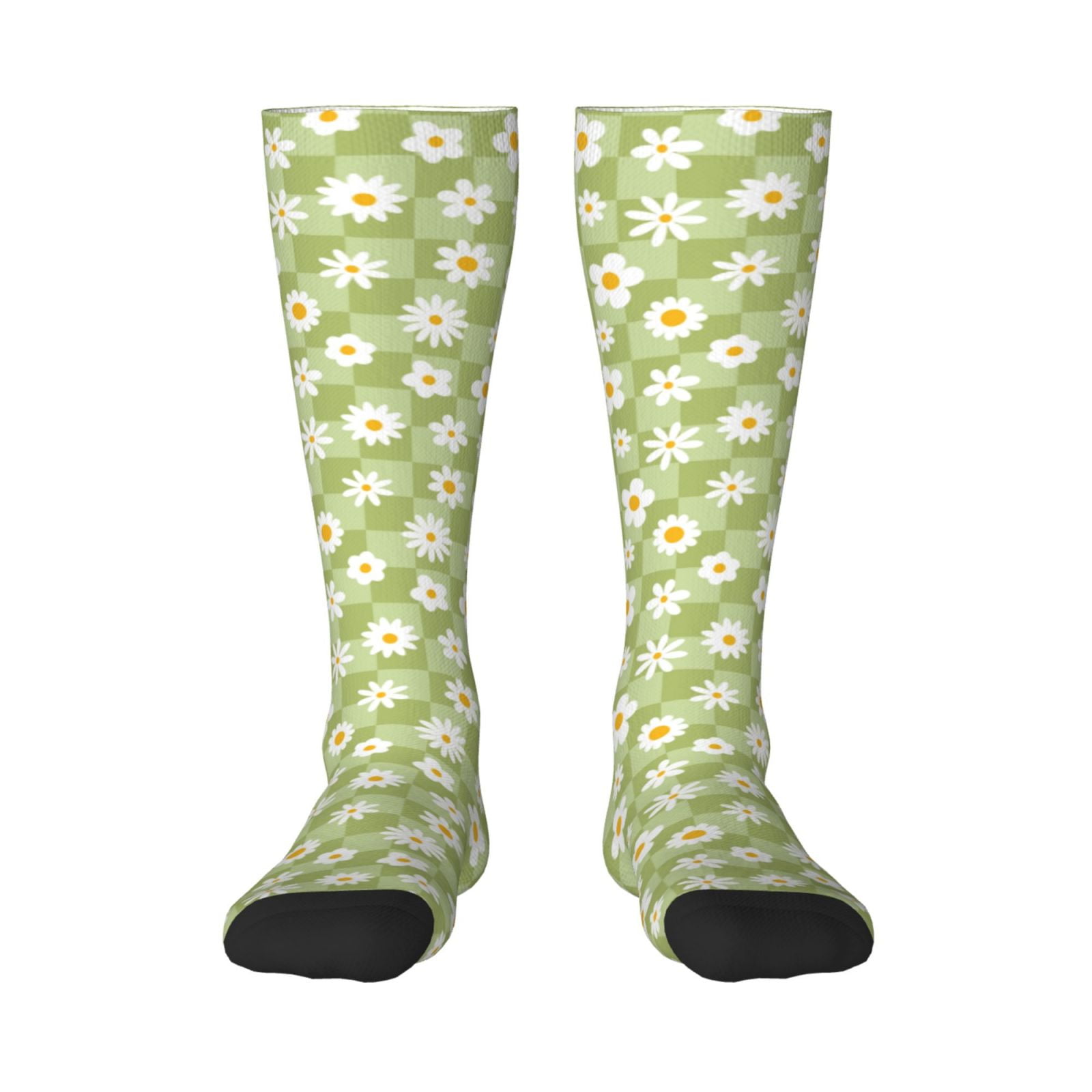 Fotbe Daisies Flowers print Women's Men's Novelty Crew Socks Cotton