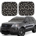 thumbnail image 1 of Fotbe Daisy 2-Piece Car Windshield Sun Shade | Sun Blocker for Car Windshield | Foldable Automotive Interior Accessories for Sun Protection-Small, 1 of 7