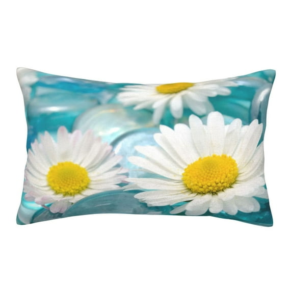 Fotbe Daisy Flowers Pillow Cases - Envelope Closure - Luxury, Extra Soft, Cooling Pillow Covers - Wrinkle, Fade, Stain Resistant-16"x24"