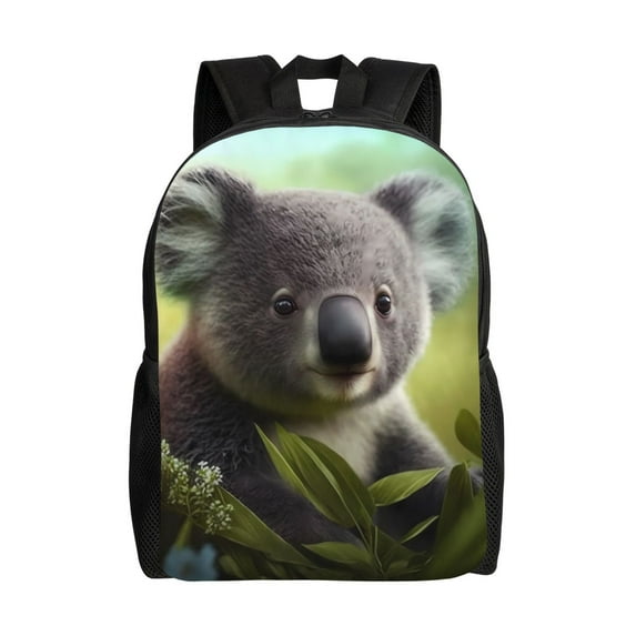 Fotbe Daisy Koala Travel Laptop Backpack, Business Slim Sturdy Laptops Backpack, Water Resistant College School Computer Bag Gift for Men & Women Fits 15.6 Inch Notebook