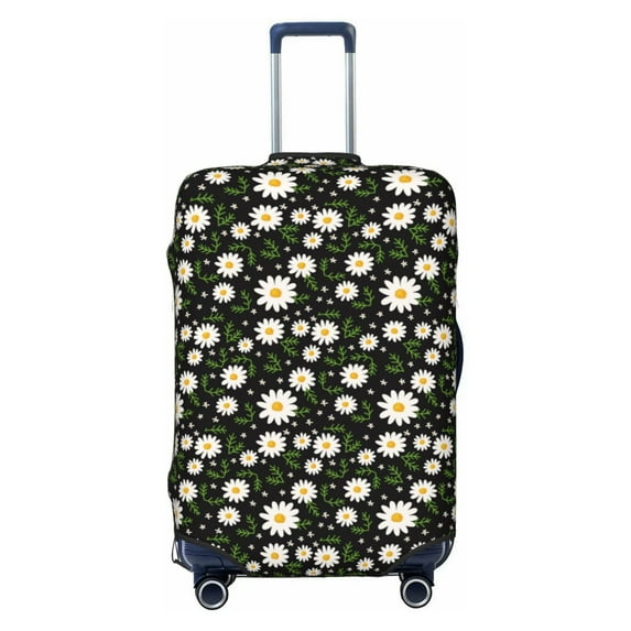 Fotbe Daisy Luggage Cover Protector,Suitcase Protector,Scratch and Dirt Resistant,Fits 18-32 Inch Luggage-X-Large