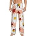 thumbnail image 1 of Fotbe Daisy and Ladybug Men's Pajama Pants,Sleepwear Pants,Pj Bottoms Drawstring And Pockets-Large, 1 of 9