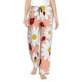 thumbnail image 1 of Fotbe Daisy and Ladybug Women's Pajama Pants,Sleepwear Pants,Pj Bottoms Drawstring And Pockets-XX-Large, 1 of 9