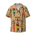 thumbnail image 1 of Fotbe Dancing African Women print Short Sleeve Button Down Shirts for Men Casual Summer Beach Wrinkle Free Shirt-Medium, 1 of 7