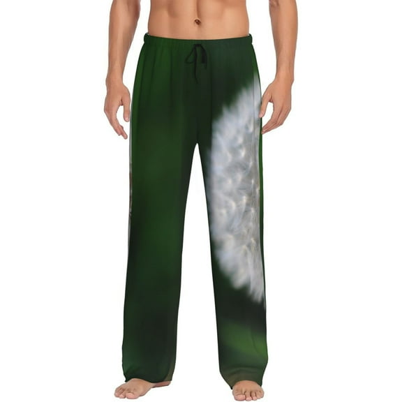 Fotbe Dandelion Men's Pajama Pants,Sleepwear Pants,Pj Bottoms Drawstring And Pockets-Small