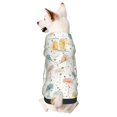 thumbnail image 1 of Fotbe Dandelion Print Small Dog Sweater Hoodies Pet Grey Hooded Soft Fleece Sweatshirts with Pocket Fall Winter Puppy Cat Sweaters Warm Clothes-X-Small, 1 of 7