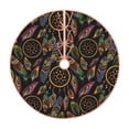 thumbnail image 1 of Fotbe Decorative Feathers Pattern Christmas Tree Skirt, Tree Skirts Plush Christmas Decorations, Christmas Tree Skirts Xmas Decorations Holiday Party Decor-48", 1 of 6