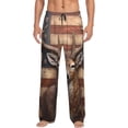 thumbnail image 1 of Fotbe Deer American Flag Wall Men's Pajama Pants,Sleepwear Pants,Pj Bottoms Drawstring And Pockets-Medium, 1 of 7
