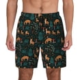 thumbnail image 1 of Fotbe Deers In The Forest Men’s Swim Trunks Quick Dry Swim Shorts Board Shorts with Mesh Lining-XX-Large, 1 of 9