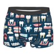 thumbnail image 1 of Fotbe Dental Men’s Total Support Pouch Boxer Briefs, X-Temp Cooling, Moisture-Wicking Underwear, Regular, Long-leg and Trunk-Large, 1 of 9