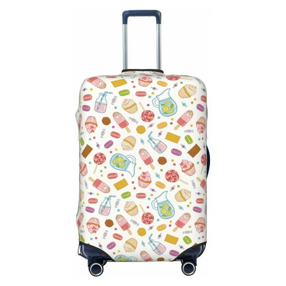 Fotbe Dessert Luggage Cover Protector,Suitcase Protector,Scratch and Dirt Resistant,Fits 18-32 Inch Luggage-Small