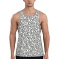 thumbnail image 1 of Fotbe Dice Cubes Pattern Men's Quick Dry Workout Tank Top Gym Muscle Tee Fitness Bodybuilding Sleeveless T Shirt Breathable Workout Shirt-3X-Large, 1 of 9