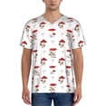 thumbnail image 1 of Fotbe Different Mushrooms Baseball Jersey Shirt for Men and Women, Casual Short Sleeves Button Down T-Shirt-, 1 of 9