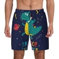 thumbnail image 1 of Fotbe Dinosau Space Explorer Men’s Swim Trunks Quick Dry Swim Shorts Board Shorts with Mesh Lining-3X-Large, 1 of 9